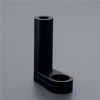 Soportes de separación de PCB de nylon de ángulo recto de tipo L de la serie ZL (rosca M3 · Negro)